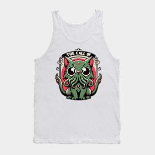 Cthulhu Cat - Mysterious Mythical Feline Tank Top